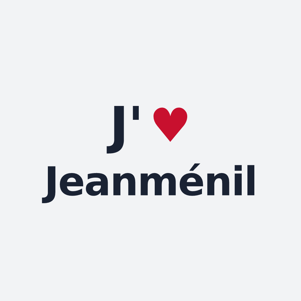 Poster personnalisé Jeanménil — design J'aime Jeanménil