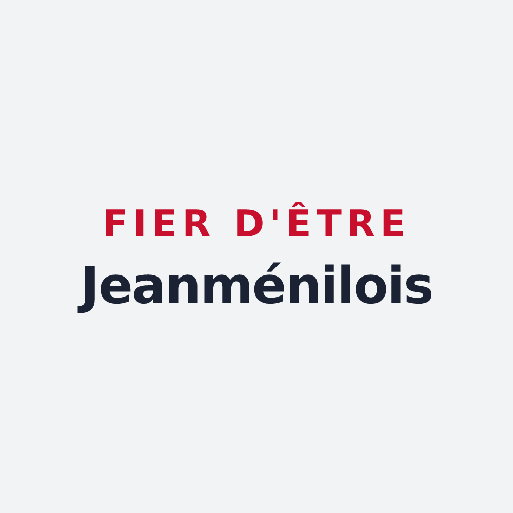 Poster « Fier d'être Jeanménilois » — design pour Jeanménil