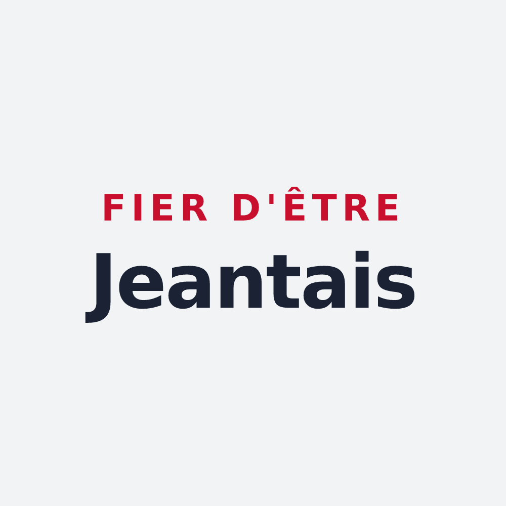Poster « Fier d'être Jeantais » — design pour Jeantes