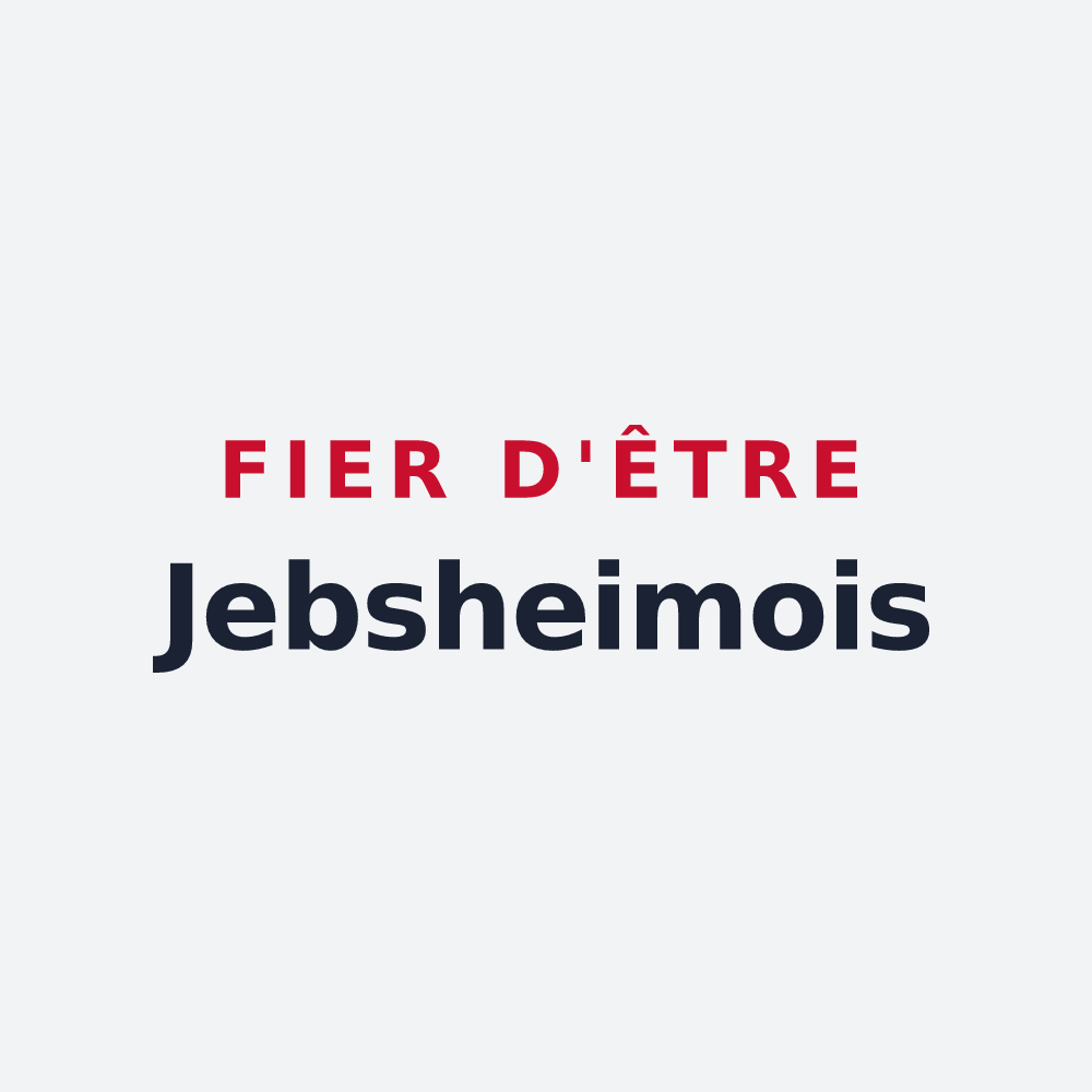 Poster « Fier d'être Jebsheimois » — design pour Jebsheim