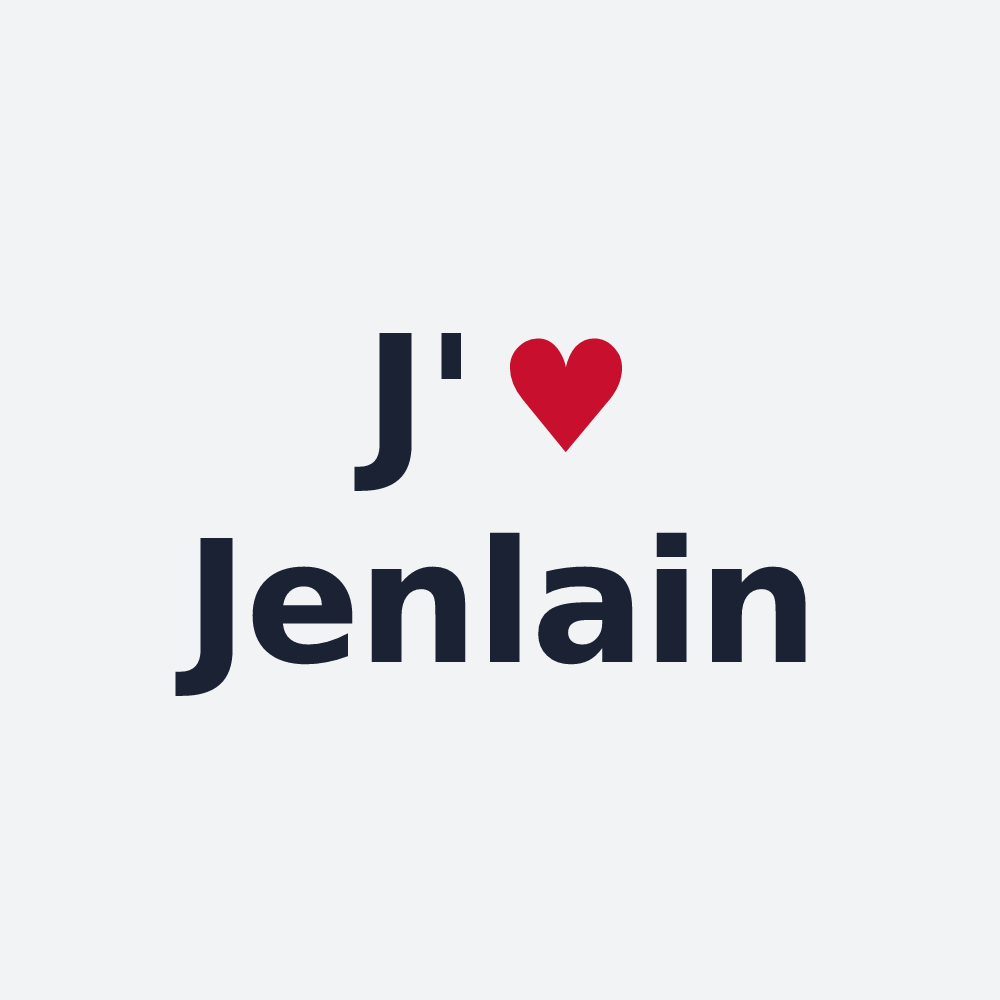 Poster personnalisé Jenlain — design J'aime Jenlain