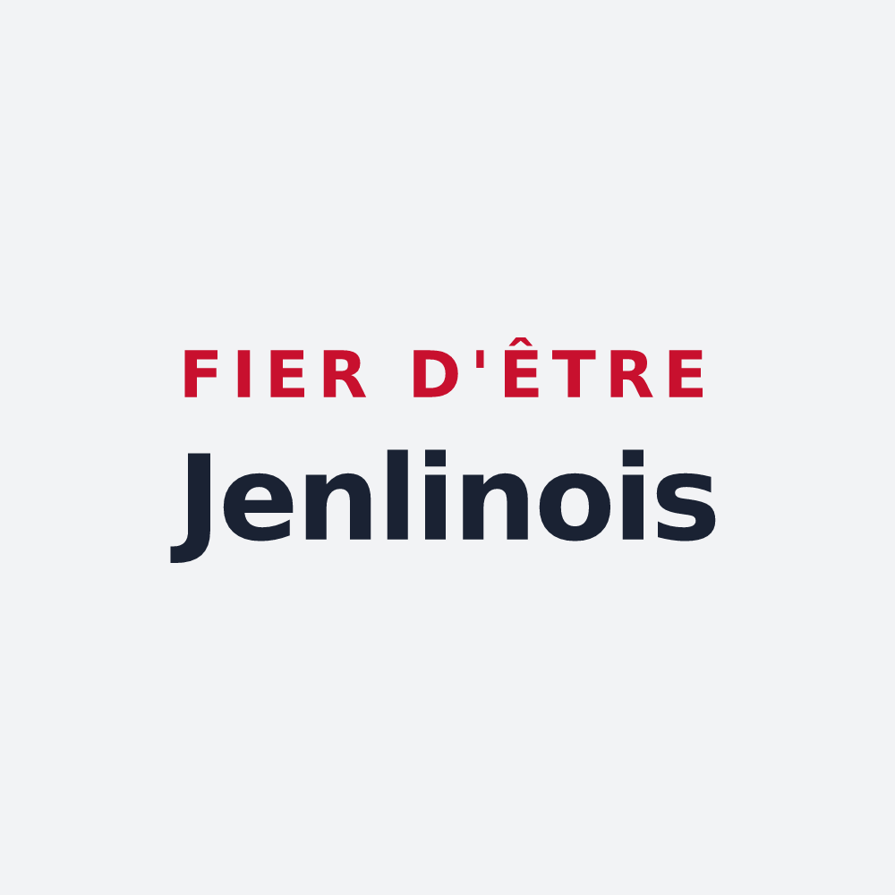 Poster « Fier d'être Jenlinois » — design pour Jenlain