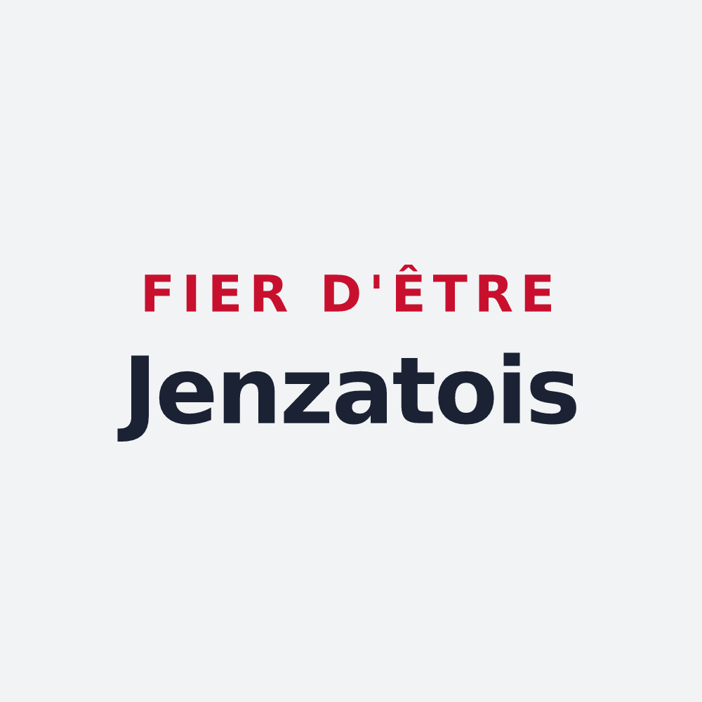 Poster « Fier d'être Jenzatois » — design pour Jenzat