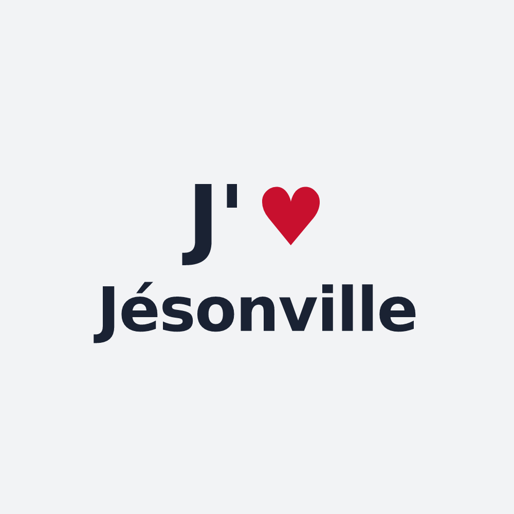 Poster personnalisé Jésonville — design J'aime Jésonville