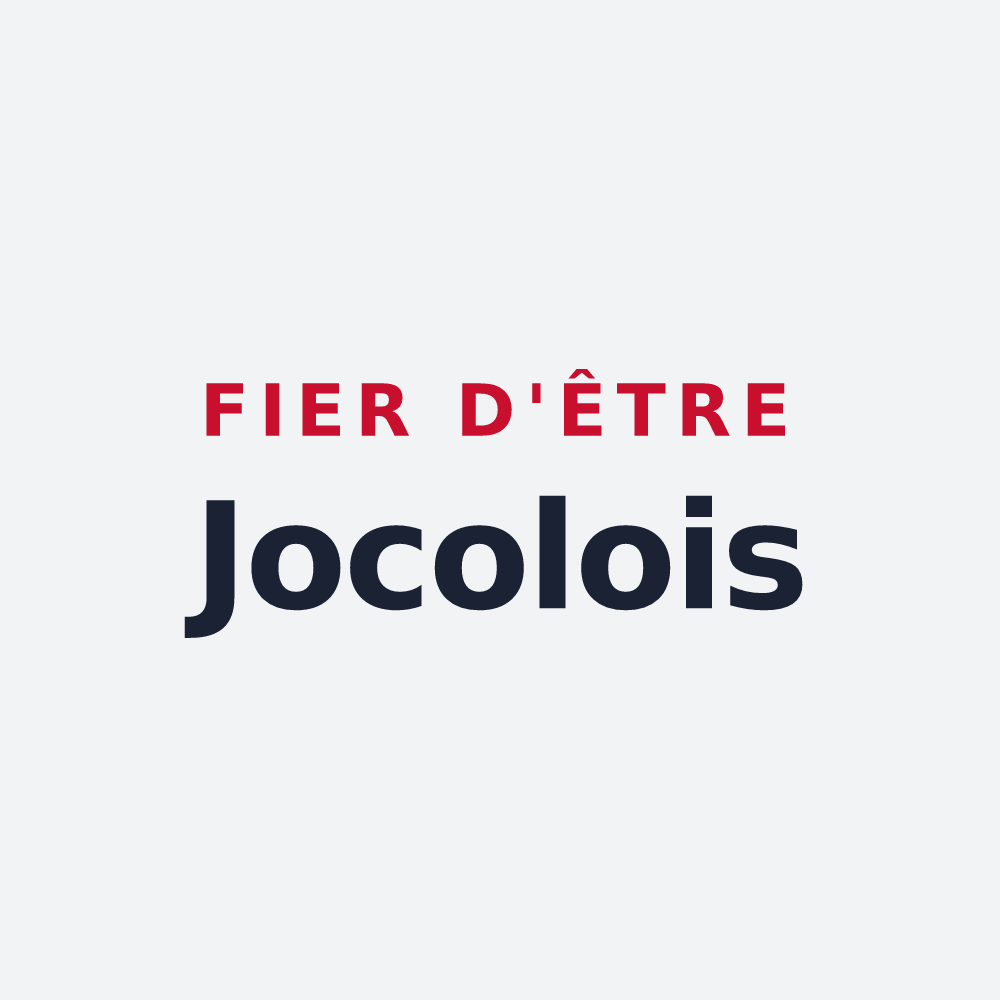 Poster « Fier d'être Jocolois » — design pour Jeu-les-Bois