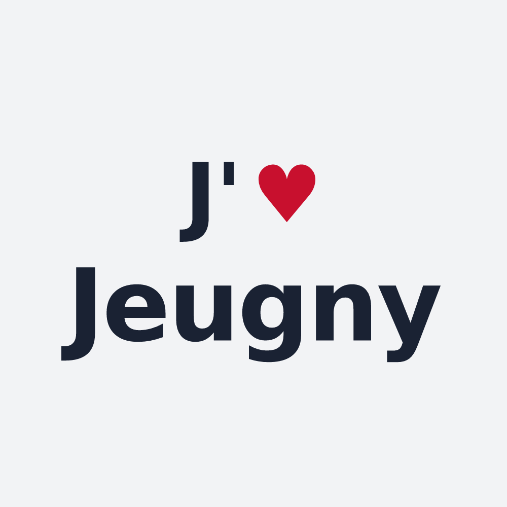 Poster personnalisé Jeugny — design J'aime Jeugny