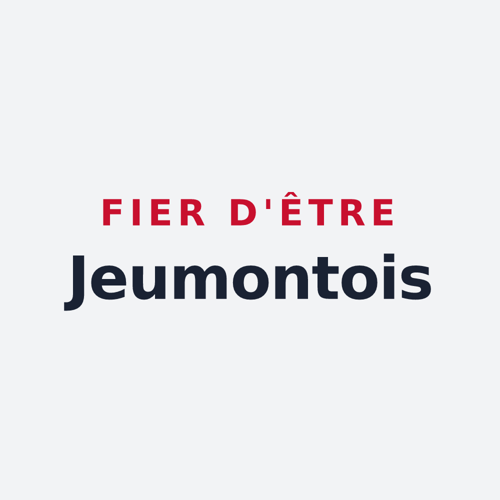 Poster « Fier d'être Jeumontois » — design pour Jeumont