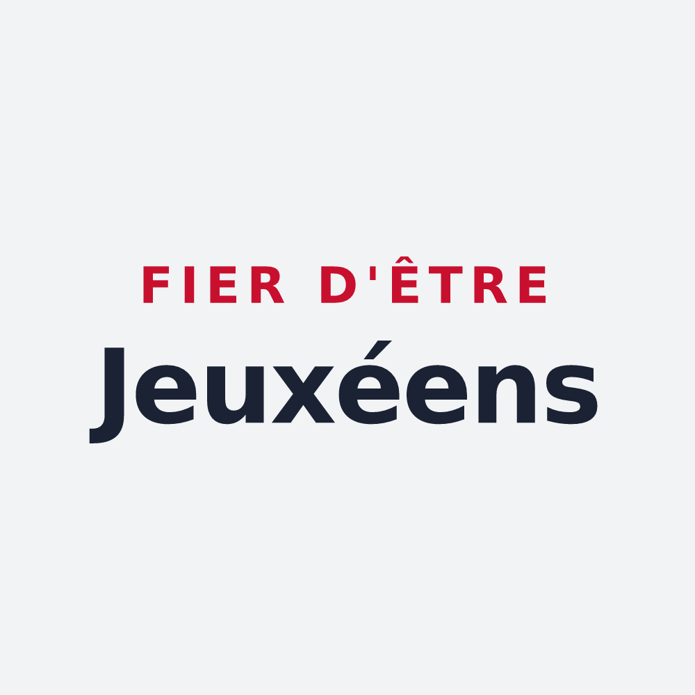 Poster « Fier d'être Jeuxéens » — design pour Jeuxey