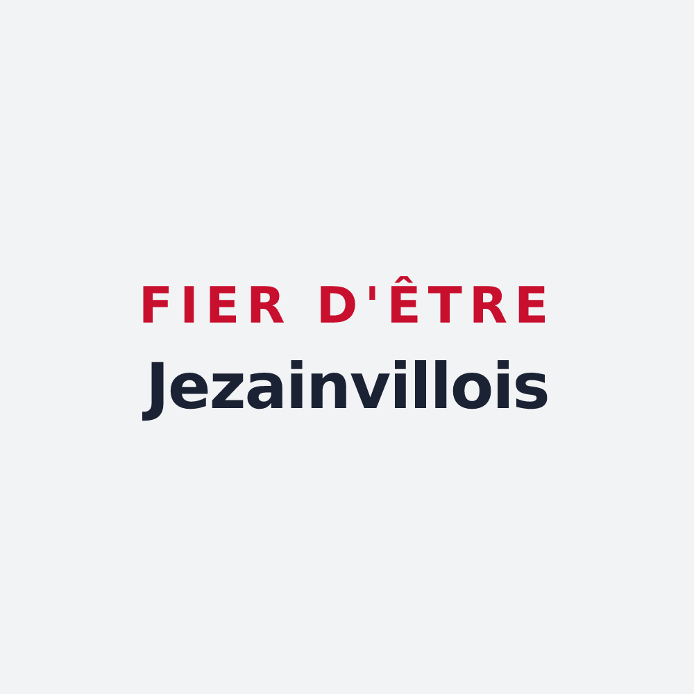 Poster « Fier d'être Jezainvillois » — design pour Jezainville