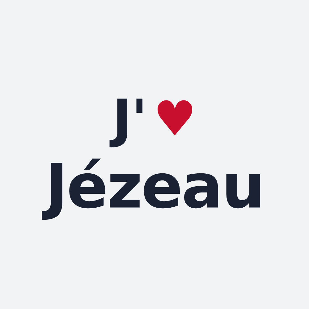 Poster personnalisé Jézeau — design J'aime Jézeau