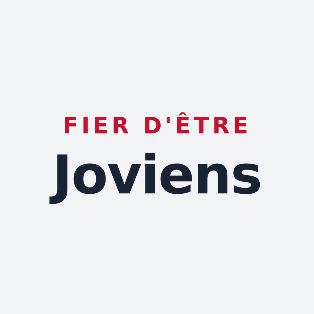 Poster « Fier d'être Joviens » — design pour Job