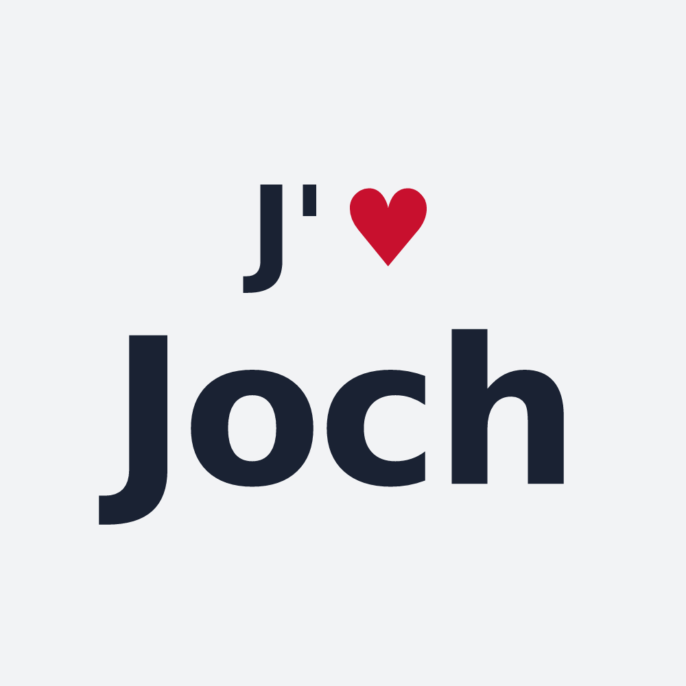 Poster personnalisé Joch — design J'aime Joch