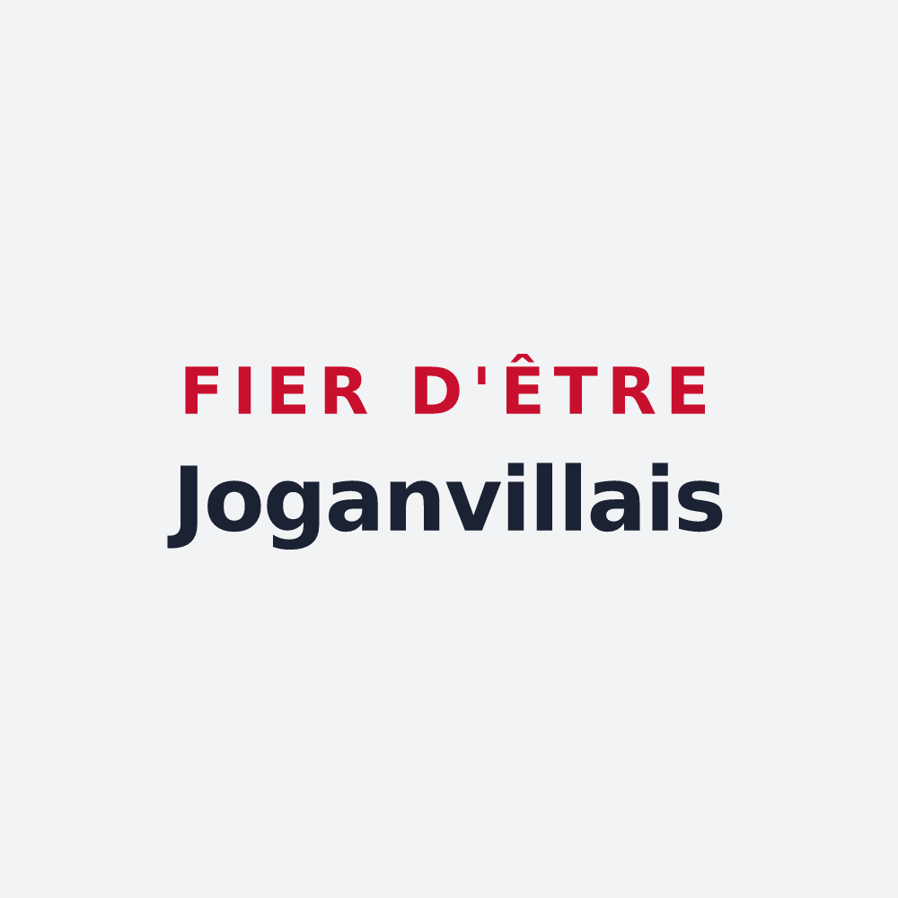 Poster « Fier d'être Joganvillais » — design pour Joganville