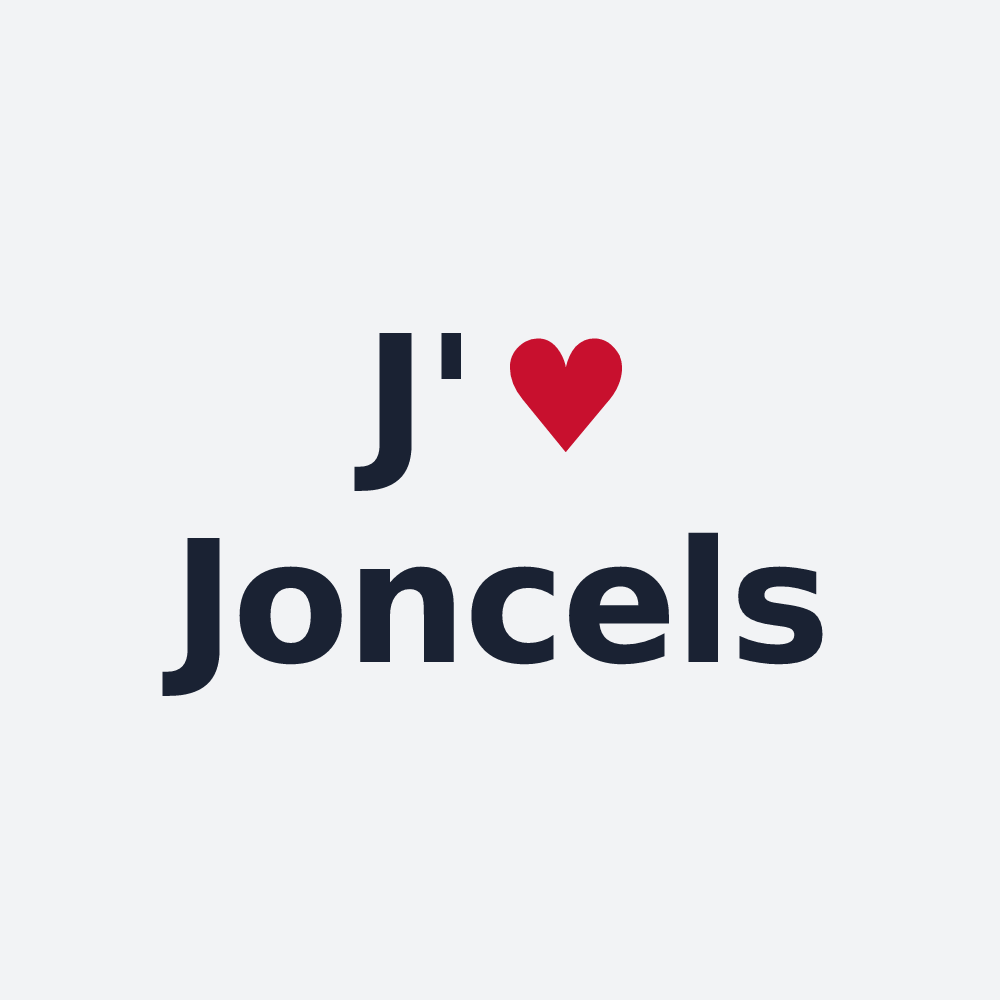 Poster personnalisé Joncels — design J'aime Joncels