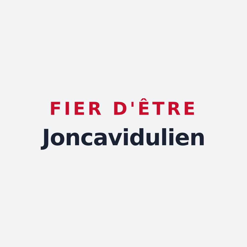 Poster « Fier d'être Joncavidulien » — design pour Jonchery-sur-Vesle