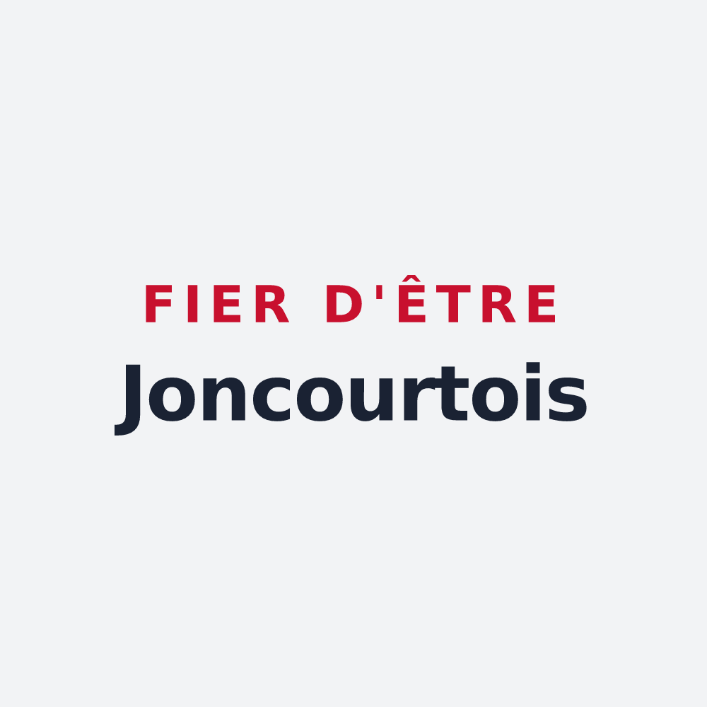 Poster « Fier d'être Joncourtois » — design pour Joncourt