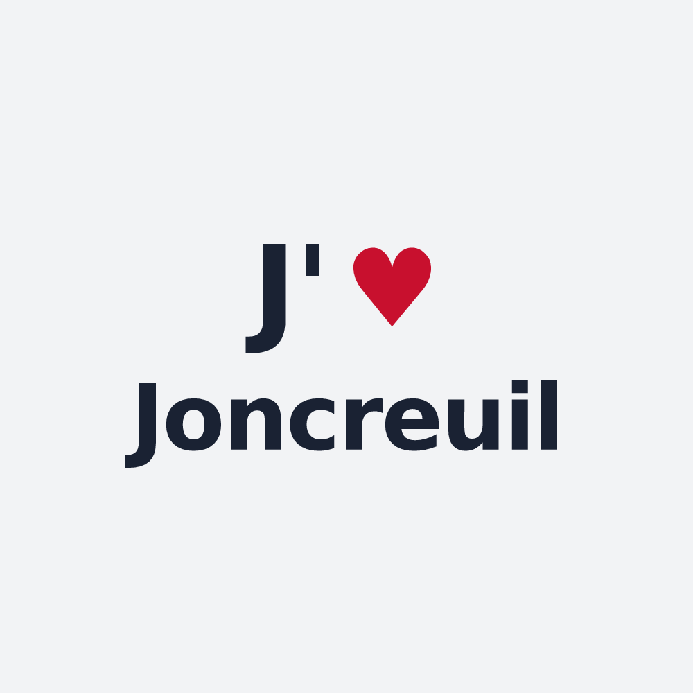 Poster personnalisé Joncreuil — design J'aime Joncreuil