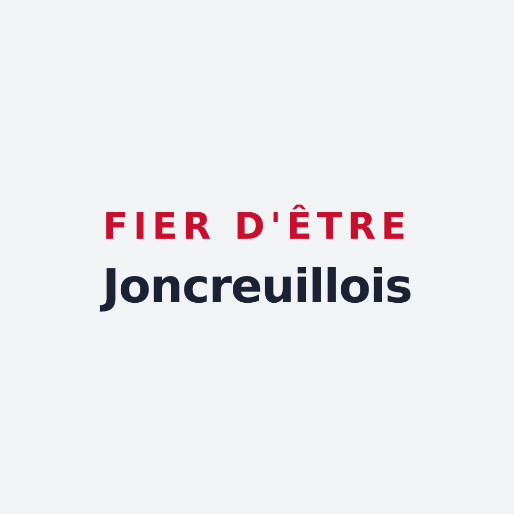 Poster « Fier d'être Joncreuillois » — design pour Joncreuil