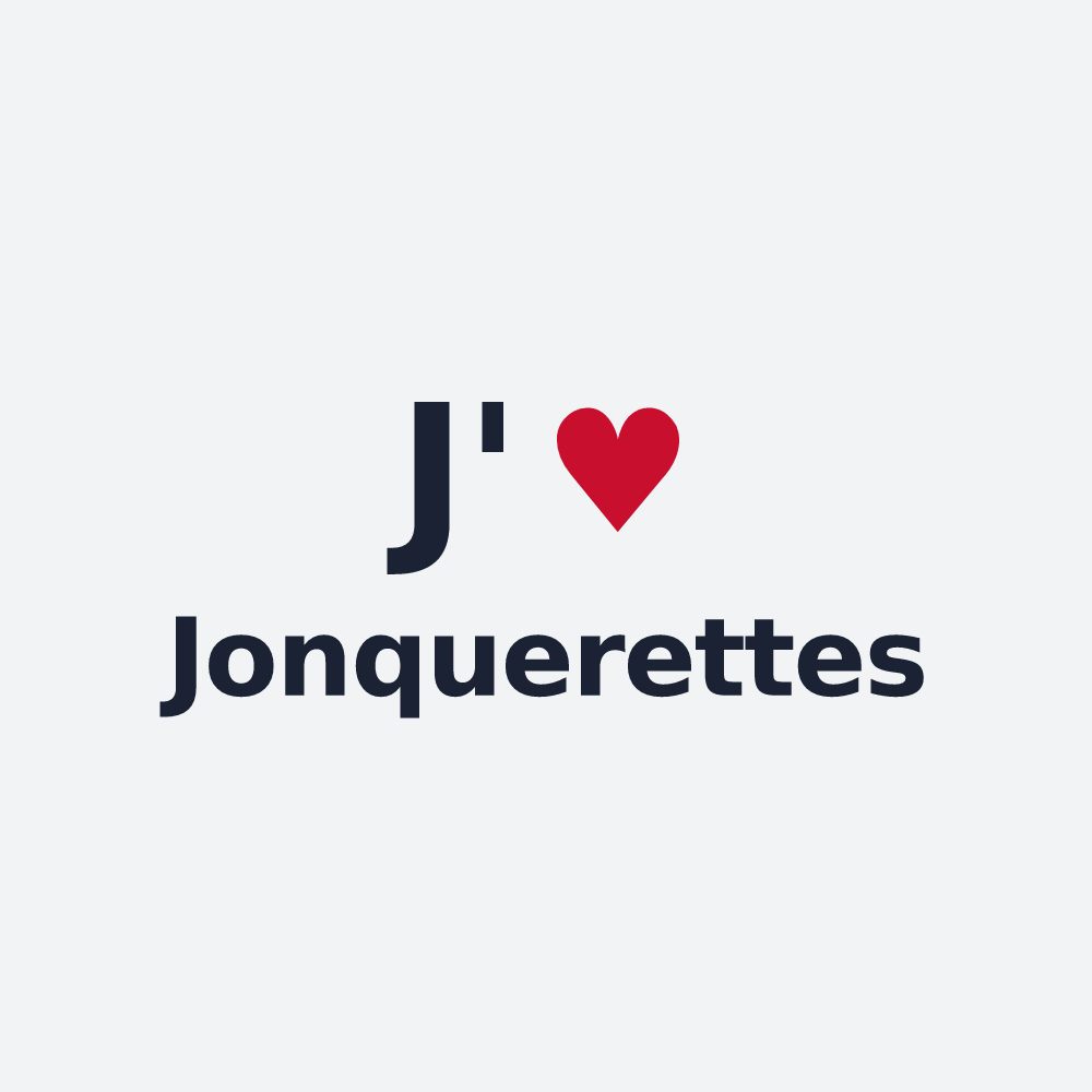 Poster personnalisé Jonquerettes — design « J'aime Jonquerettes » imprimé sur le poster