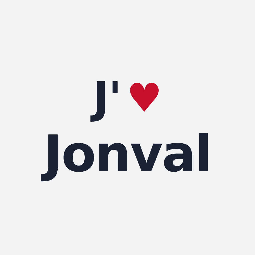 Poster personnalisé Jonval — design J'aime Jonval