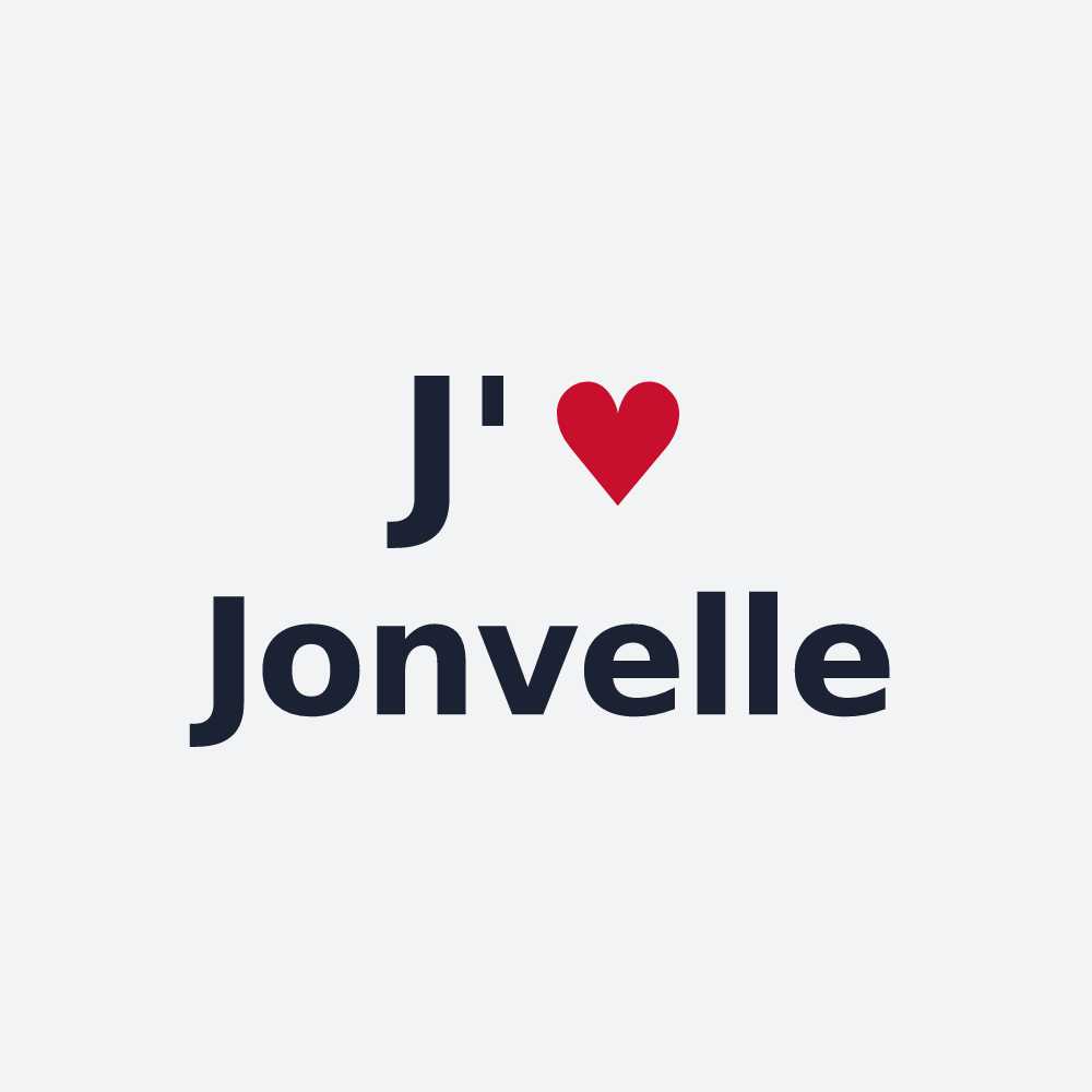 Poster personnalisé Jonvelle — design J'aime Jonvelle