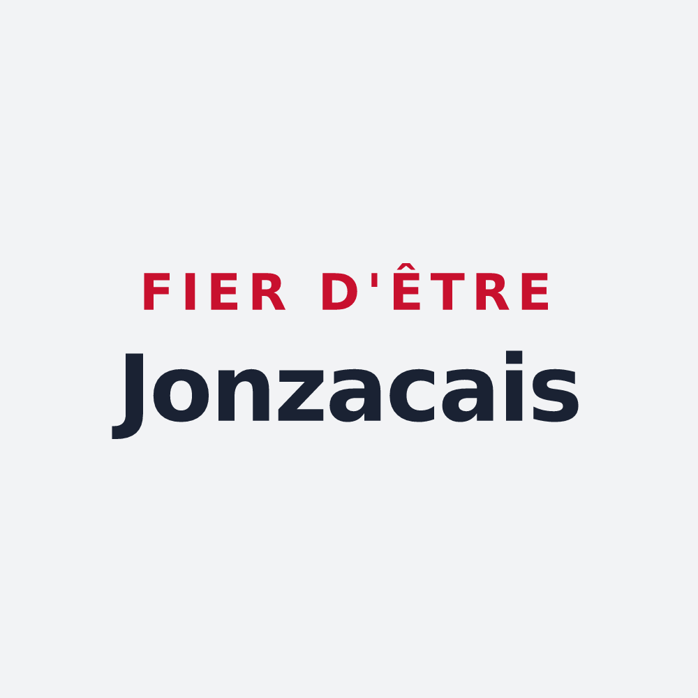 Poster « Fier d'être Jonzacais » — design pour Jonzac