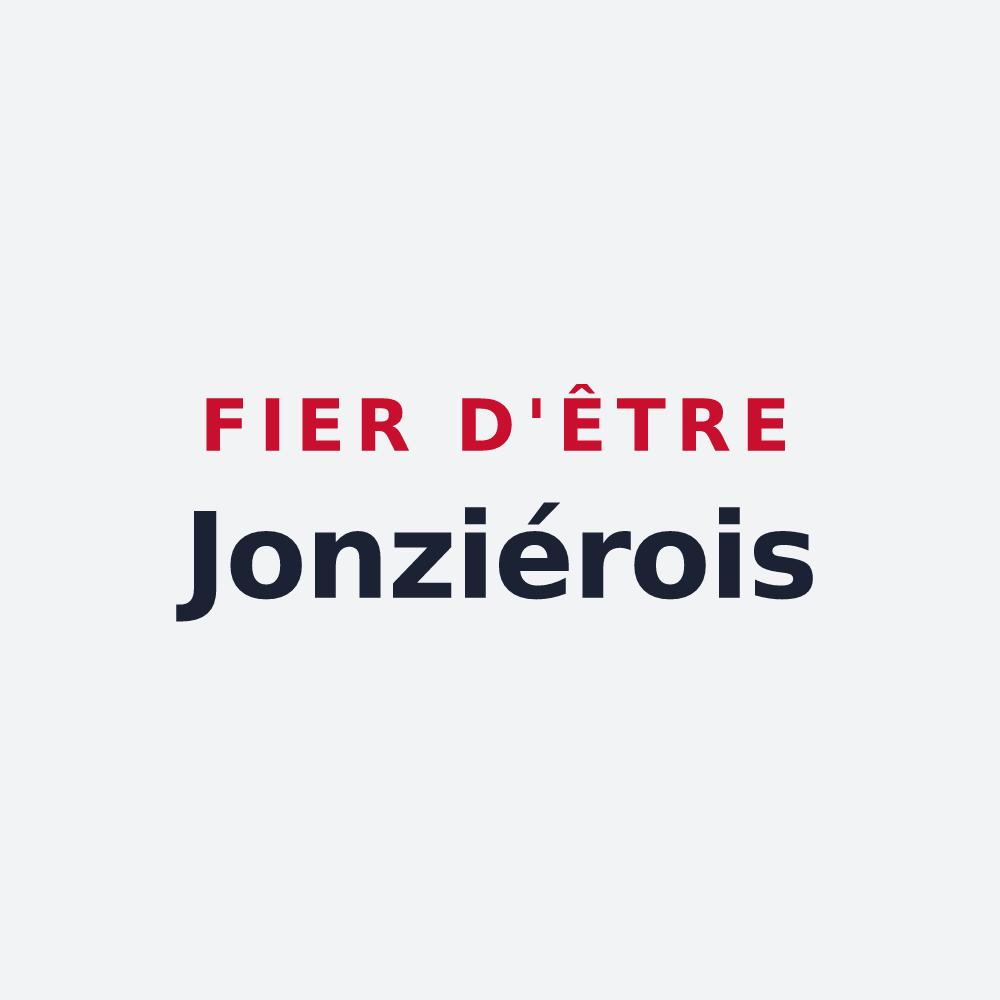 Poster « Fier d'être Jonziérois » — design pour Jonzier-Épagny
