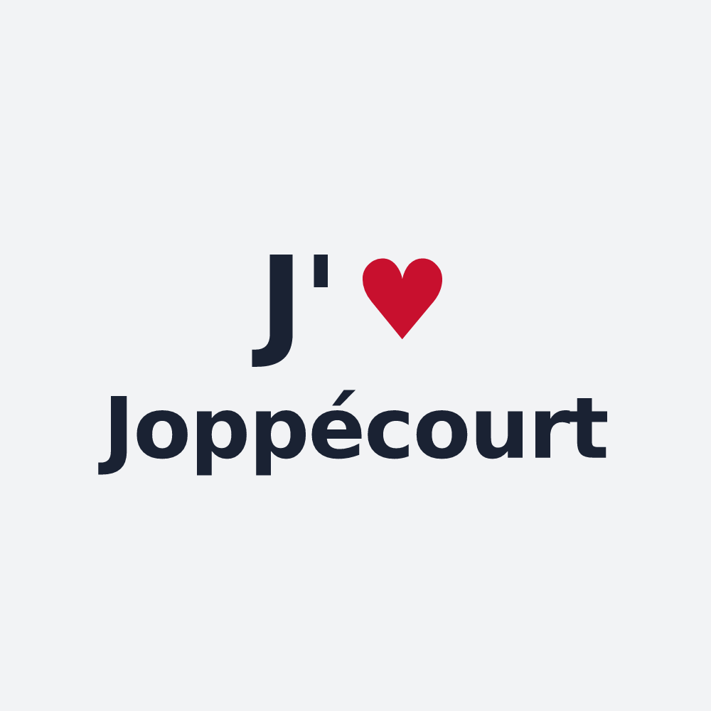 Poster personnalisé Joppécourt — design J'aime Joppécourt