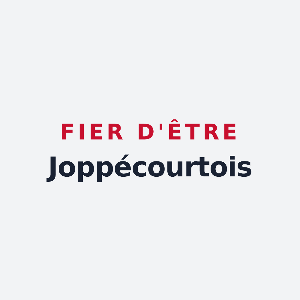 Poster « Fier d'être Joppécourtois » — design pour Joppécourt
