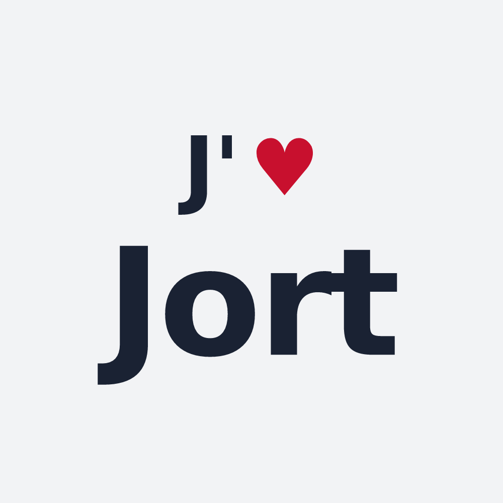Poster personnalisé Jort — design J'aime Jort
