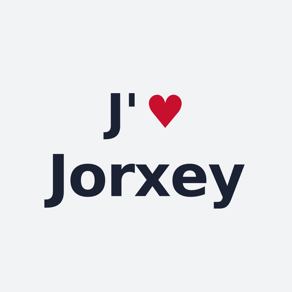Poster personnalisé Jorxey — design J'aime Jorxey