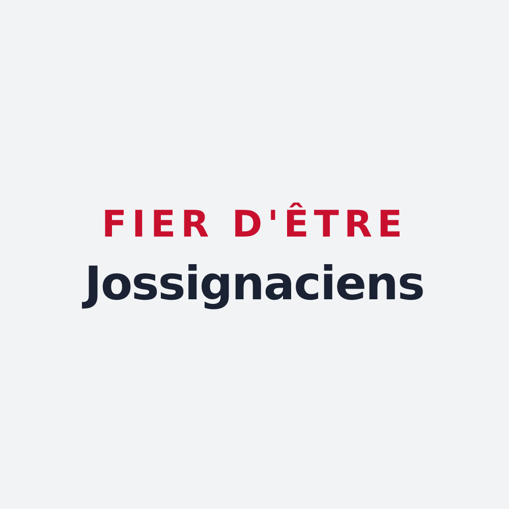 Poster « Fier d'être Jossignaciens » — design pour Jossigny