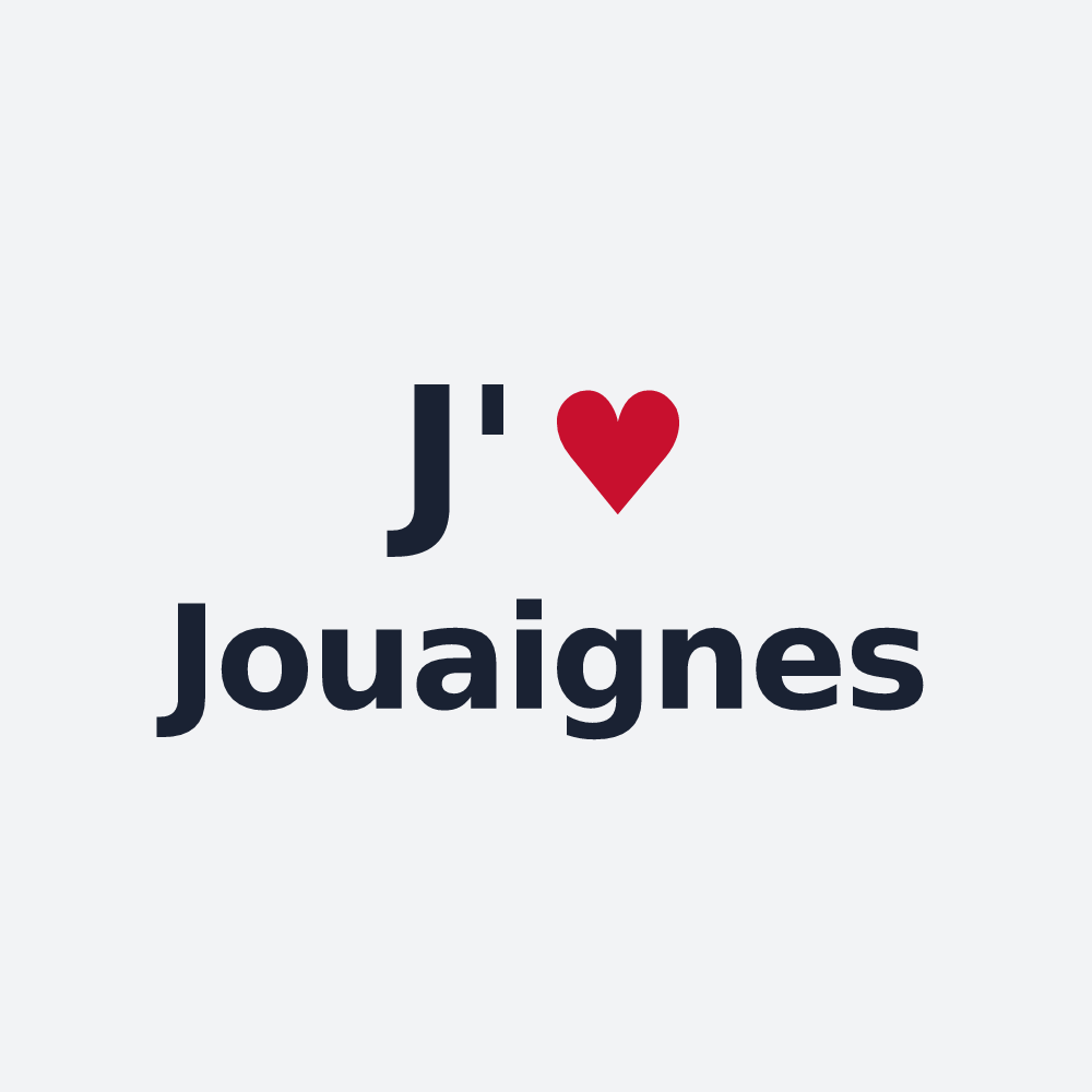 Poster personnalisé Jouaignes — design J'aime Jouaignes