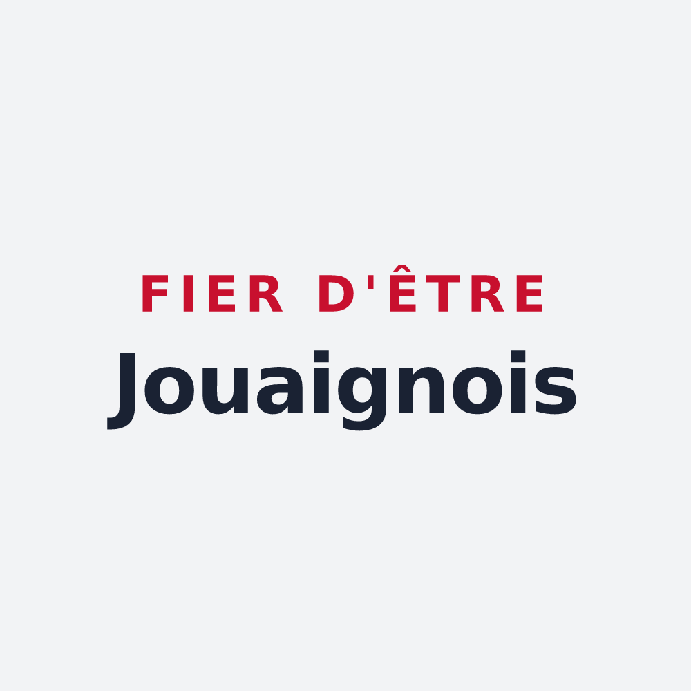 Poster « Fier d'être Jouaignois » — design pour Jouaignes