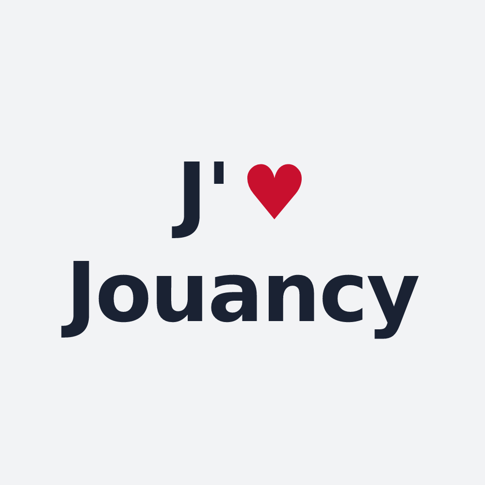 Poster personnalisé Jouancy — design J'aime Jouancy
