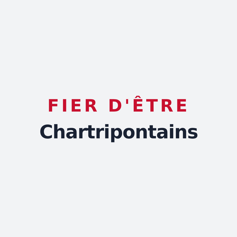 Poster « Fier d'être Chartripontains » — design pour Jouars-Pontchartrain