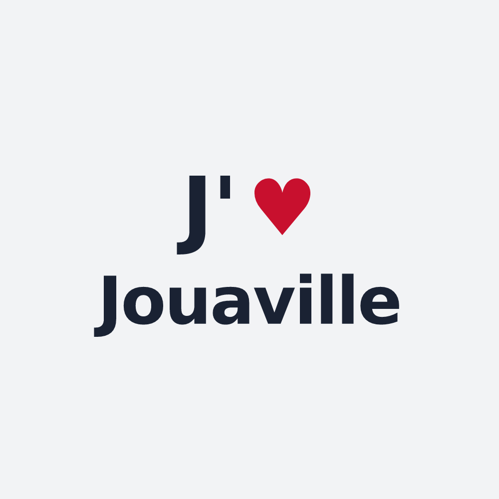 Poster personnalisé Jouaville — design J'aime Jouaville