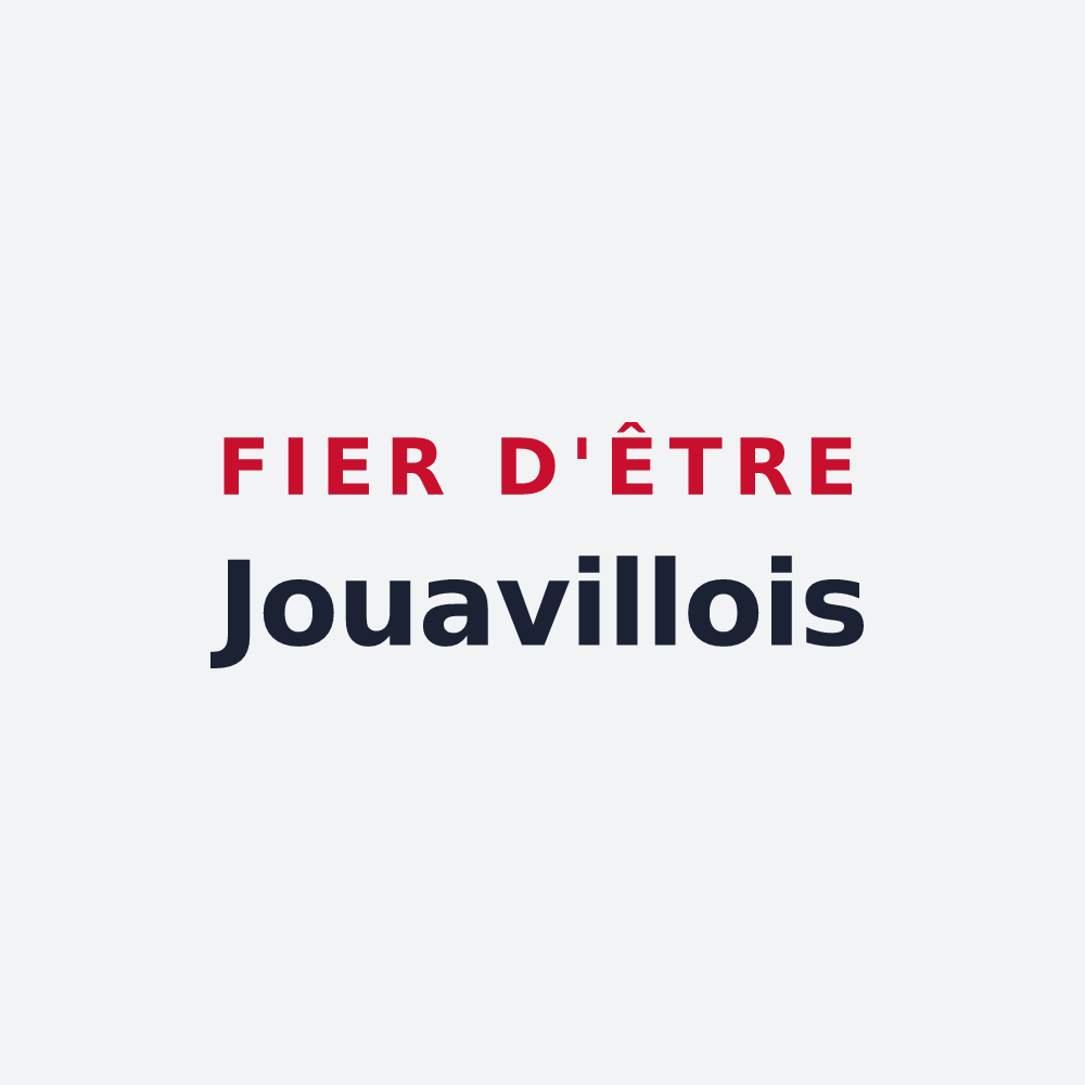 Poster « Fier d'être Jouavillois » — design pour Jouaville