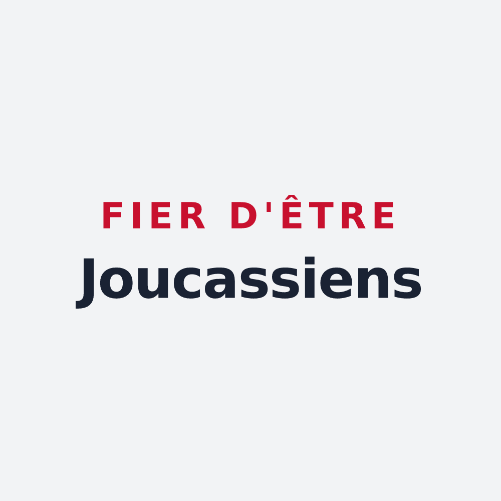 Poster « Fier d'être Joucassiens » — design pour Joucas