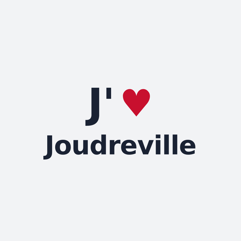 Poster personnalisé Joudreville — design « J'aime Joudreville » imprimé sur le poster