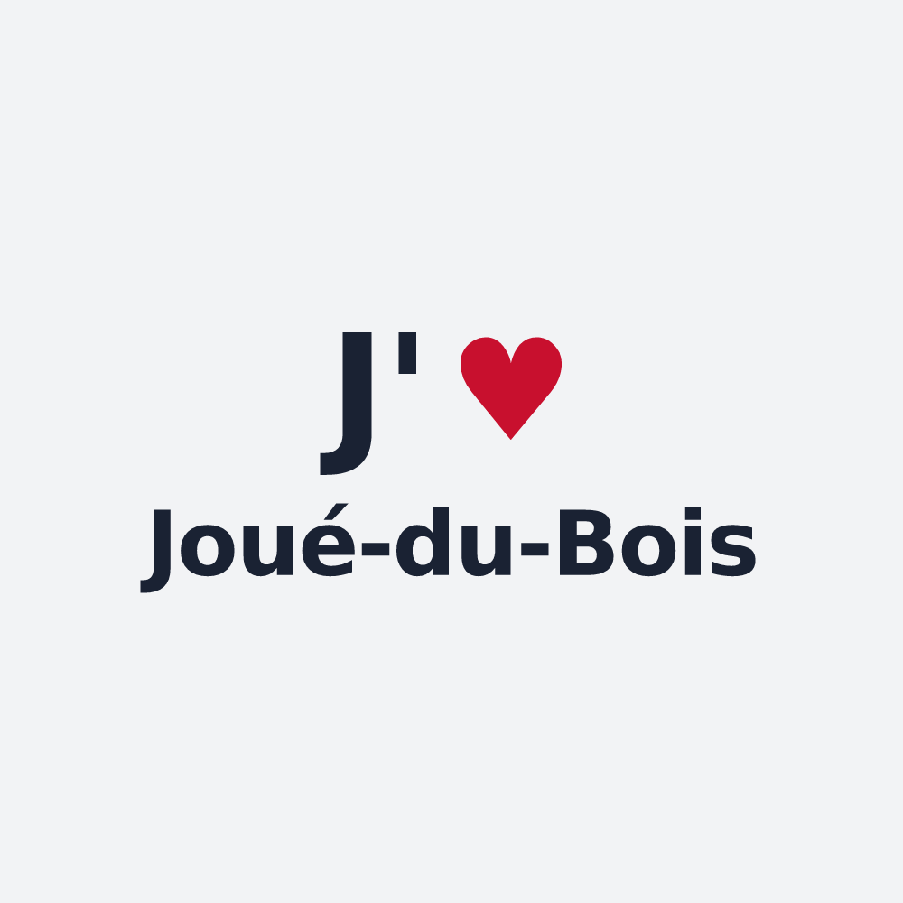 Poster personnalisé Joué-du-Bois — design J'aime Joué-du-Bois