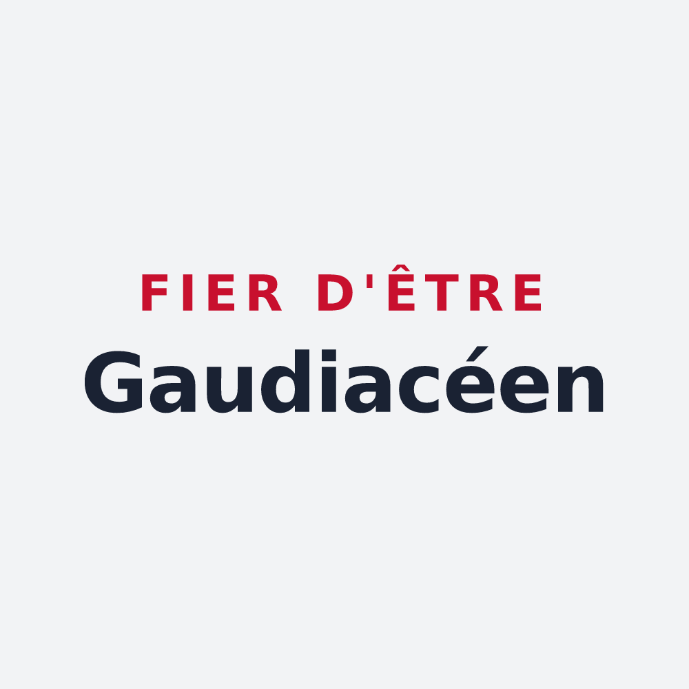 Poster « Fier d'être Gaudiacéen » — design pour Joué-du-Bois