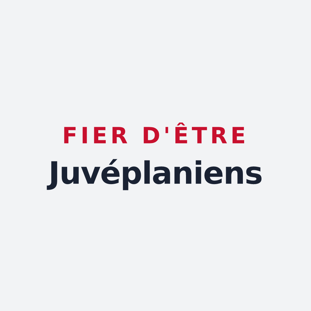 Poster « Fier d'être Juvéplaniens » — design pour Joué-du-Plain