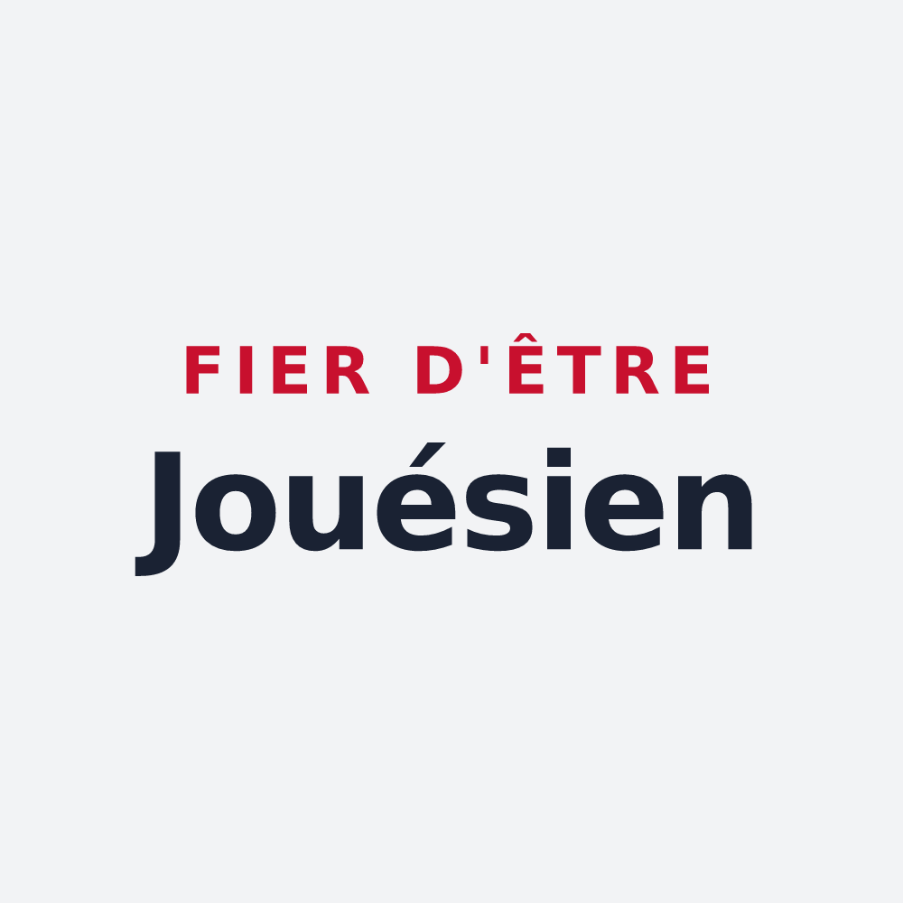 Poster « Fier d'être Jouésien » — design pour Joué-en-Charnie