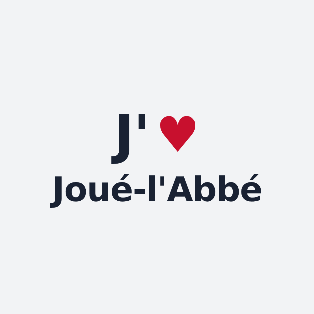 Poster personnalisé Joué-l'Abbé — design J'aime Joué-l'Abbé