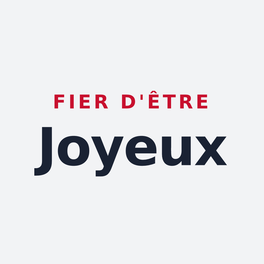 Poster « Fier d'être Joyeux » — design pour Joué-l'Abbé