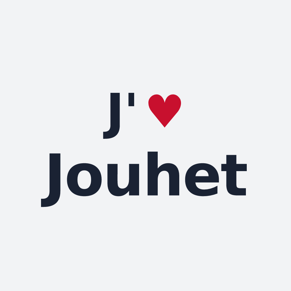 Poster personnalisé Jouhet — design « J'aime Jouhet » imprimé sur le poster