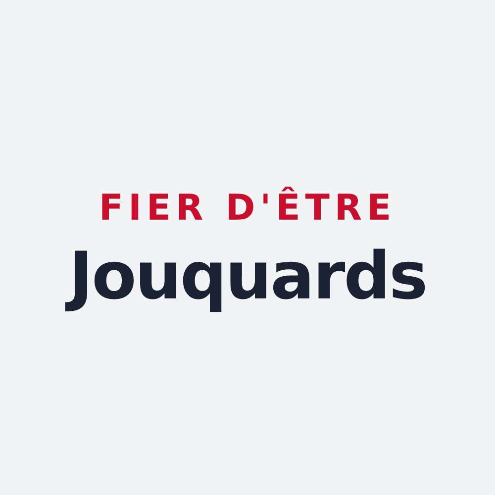 Poster « Fier d'être Jouquards » — design pour Jouques
