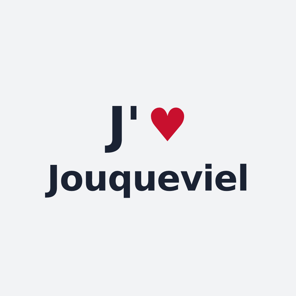 Poster personnalisé Jouqueviel — design J'aime Jouqueviel