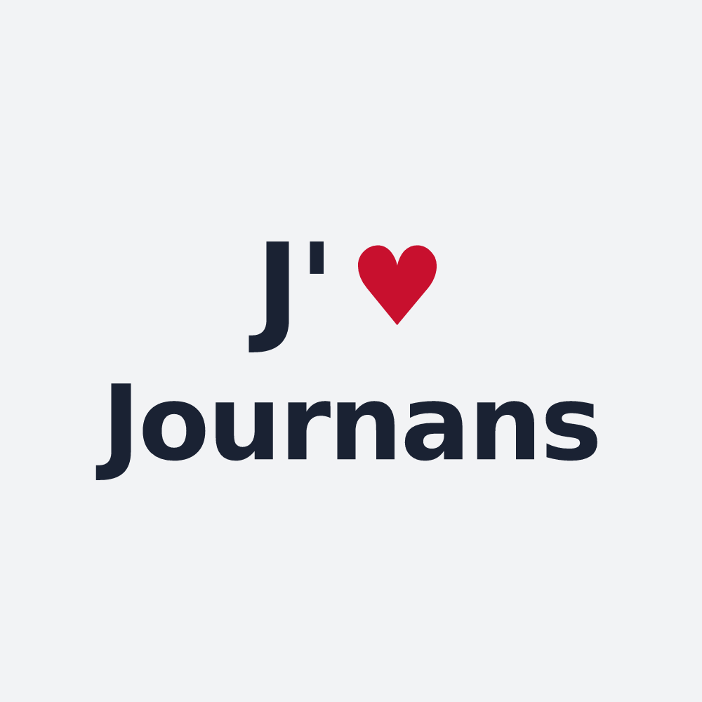 Poster personnalisé Journans — design J'aime Journans